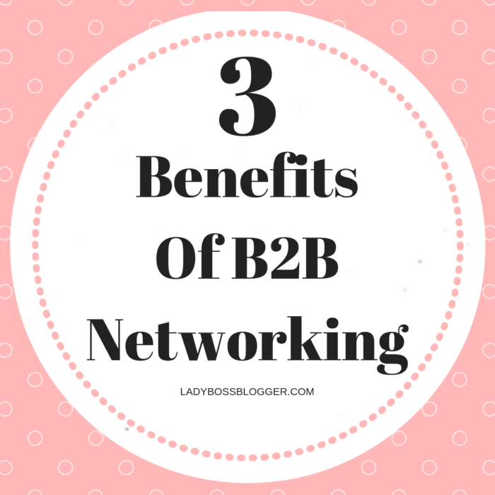tiltrækkende parallel Regnfuld 3 Benefits Of B2B Networking - Lady Boss Blogger